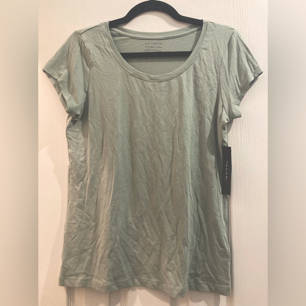 Tahari Essential T-Shirt - sage green